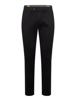 bugatti Premium Chinohose 4220-16224 Flatfront Schwarz