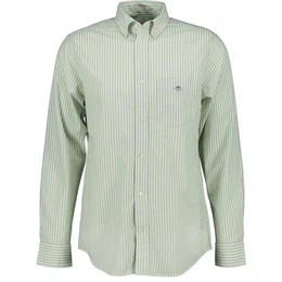 Langarmhemd 3000130 Herren gestreift Regular Poplin Hemd