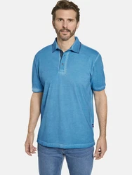 Babista Poloshirt TERLINO im Used-Look Hellblau/Blau