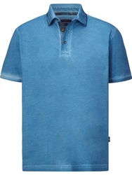Babista Poloshirt TERLINO im Used-Look Hellblau/Blau