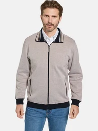 Sweatjacke NOVIELLA mit Reiverschlusstaschen