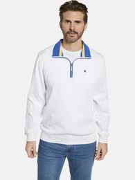 Sweatshirt MODAVEST mit auffllig farbigen Kragen