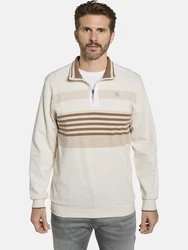 Babista Sweatshirt MODASTIL mit Troyer-Kragen wollwei