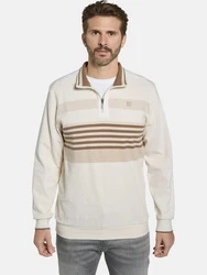 Babista Sweatshirt MODASTIL mit Troyer-Kragen wollwei