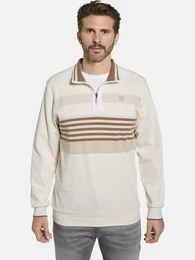 Sweatshirt MODASTIL mit Troyer-Kragen