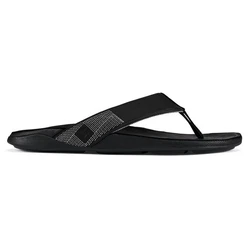OluKai Herren Sandale Tuahine Schwarz/Grau