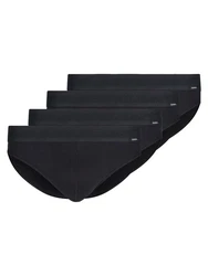 Skiny Slip Herren Brasil Slip Retro Schwarz/Dunkelgrau