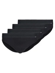 Skiny Slip Herren Brasil Slip Retro Schwarz/Dunkelgrau