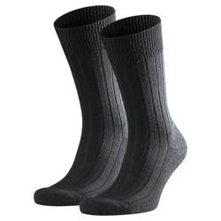 FALKE Kurzsocken 2er Pack - Teppich im Schuh Schwarz/Dunkelgrau/Grau