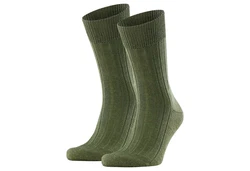 FALKE Kurzsocken 2er Pack - Teppich im Schuh Dunkelgrün/Grün