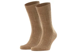 FALKE Kurzsocken 2er Pack - Teppich im Schuh Khaki/Beige/Grau/Braun