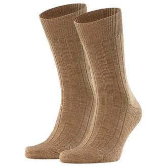 FALKE Kurzsocken 2er Pack - Teppich im Schuh Khaki/Beige/Grau/Braun