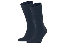 FALKE Kurzsocken Herren Socken 2er Pack Airport Dunkelblau/Blau