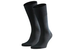 FALKE Kurzsocken Herren Socken 2er Pack Airport Schwarz/Dunkelblau/Grau/Blau