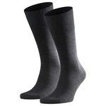 FALKE Kurzsocken Herren Socken 2er Pack Airport Dunkelgrau/Schwarz/Grau FALKE Kurzsocken Herren Socken 2er Pack Airport Dunkelgrau/Schwarz/Grau