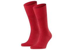 FALKE Kurzsocken Herren Socken 2er Pack Airport Rot/Dunkelrot