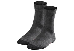 FALKE Kurzsocken Herren Trekking Socken TK2 (2er Pack) Dunkelgrau/Schwarz/Grau