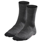 FALKE Kurzsocken Herren Trekking Socken TK2 (2er Pack) Dunkelgrau/Schwarz/Grau