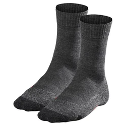 FALKE Kurzsocken Herren Trekking Socken TK2 (2er Pack) Dunkelgrau/Schwarz/Grau