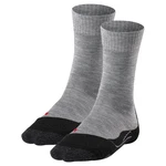 FALKE Kurzsocken Herren Trekking Socken TK2 (2er Pack) Hellgrau/Dunkelgrau/Grau