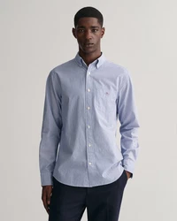 Gant Langarmhemd REG POPLIN BANKER SHIRT blau/college blau