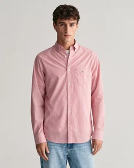 Gant Langarmhemd REG POPLIN BANKER SHIRT Rosa/Rot