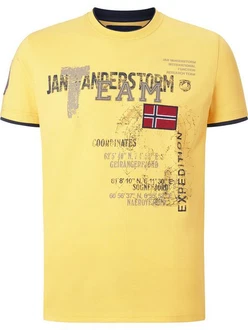 Jan Vanderstorm T-Shirt SLVE Gelb
