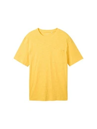 T-Shirt Basic T-Shirt in Melange Optik