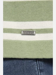 Babista Strickpullover ALERIO grn gestreift