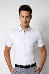 DESOTO Kurzarmhemd Weiß/Creme