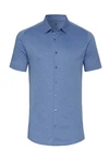 DESOTO Kurzarmhemd Hellblau/Blau/Grau