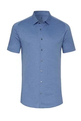 DESOTO Kurzarmhemd Hellblau/Blau/Grau