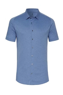 DESOTO Kurzarmhemd Hellblau/Blau/Grau