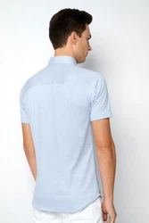DESOTO Kurzarmhemd Hellblau/Blau