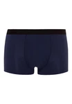 Hanro Retro Boxer Micro Touch Retro Short/Pant - Ohne Eingriff Dunkelblau/Blau