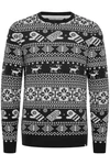11 Project Norwegerpullover PRUwe Weiß/Schwarz/Braun/Hellblau/Creme