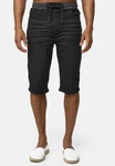 Indicode Herren Jeans Shorts Vasile Schwarz/Dunkelgrau