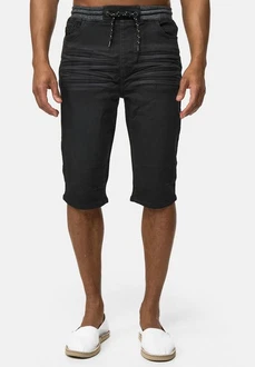 Indicode Herren Jeans Shorts Vasile Schwarz/Dunkelgrau Indicode Herren Jeans Shorts Vasile Schwarz/Dunkelgrau