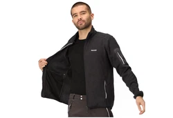 Regatta Strickfleecejacke Newhill Schwarz/Dunkelblau/Dunkelgrau