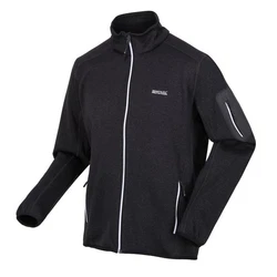 Regatta Strickfleecejacke Newhill Schwarz/Dunkelblau/Dunkelgrau