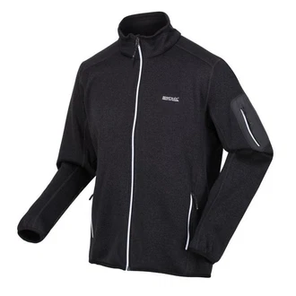 Regatta Strickfleecejacke Newhill Schwarz/Dunkelblau/Dunkelgrau