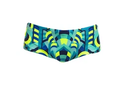 Funky Trunks Sidewinder Trunk Cirque du Swim Badehose Grün/Blau/Türkis