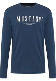Langarmshirt Style Asheville mit Logo-Print auf der Brust