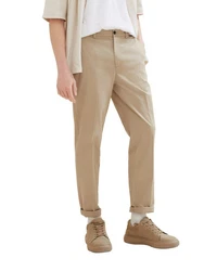 TOM TAILOR Denim Chinohose Beige/Khaki/Braun