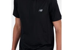 New Balance Laufshirt MENS RUNNING SS TOP Schwarz/Grün