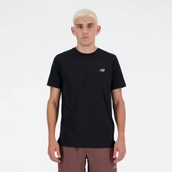New Balance Laufshirt MENS RUNNING SS TOP Schwarz/Grün