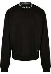 Starter Black Label Pullover Jaquard Rib Crewneck (1-tlg) Schwarz