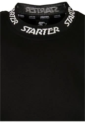 Starter Black Label Pullover Jaquard Rib Crewneck (1-tlg) Schwarz