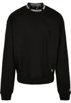 Starter Black Label Pullover Jaquard Rib Crewneck (1-tlg) Schwarz
