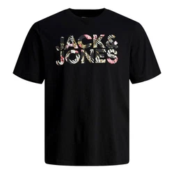 Jack & Jones T-Shirt JJEJEFF Regular-Fit Basic Schwarz